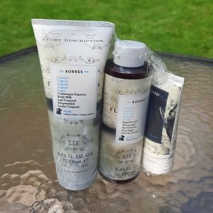 Korres Body Butter, Shower Gel, and Hand Cream Bundle